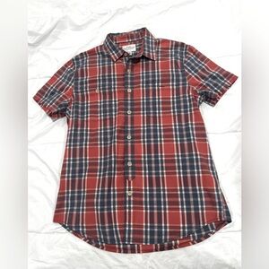 Lucky Brand Shirt Men's Size M Multi-color Plaid Short Sleeve 7MP4808